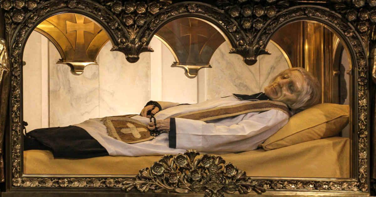 The Incorrupt Body of St. John Vianney Lies in Repose in the Basilica of Ars, France, Maintained by a Local, Scalar Light Environment
