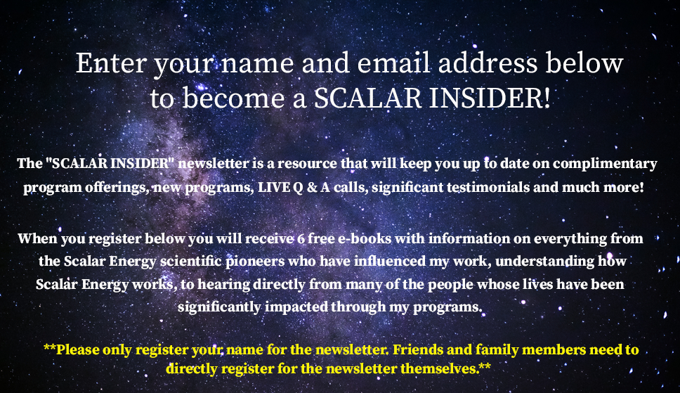 Enter your name and email address below to become a SCALAR INSIDER!