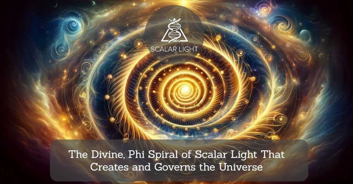 The Divine, Phi Spiral of Scalar Light That Creates and Governs the Universe