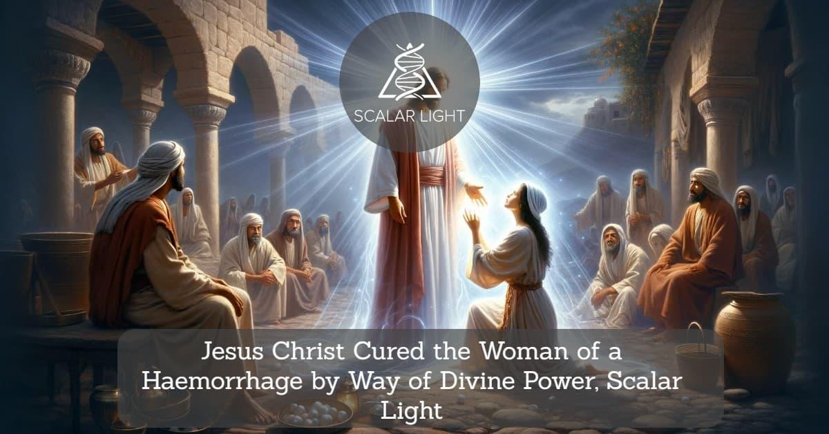 Jesus Christ Cured the Woman of a Haemorrhage by Way of Divine Power, Scalar Light