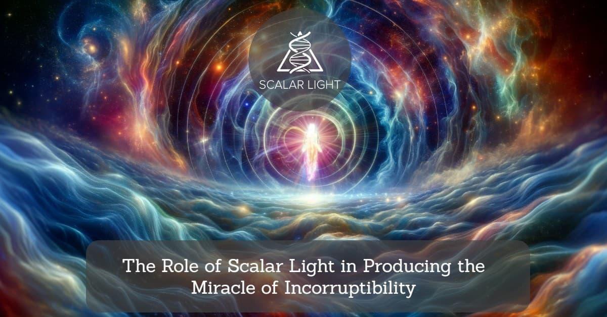 The Role of Scalar Light in Producing the Miracle of Incorruptibility