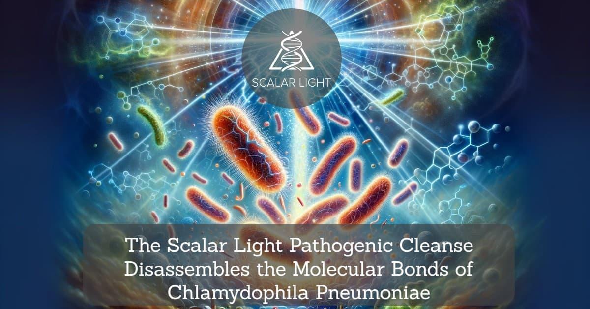 The Scalar Light Pathogenic Cleanse Disassembles the Molecular Bonds of Chlamydophila Pneumoniae