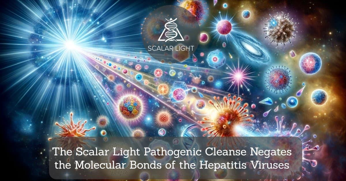The Scalar Light Pathogenic Cleanse Negates the Molecular Bonds of the Hepatitis Viruses
