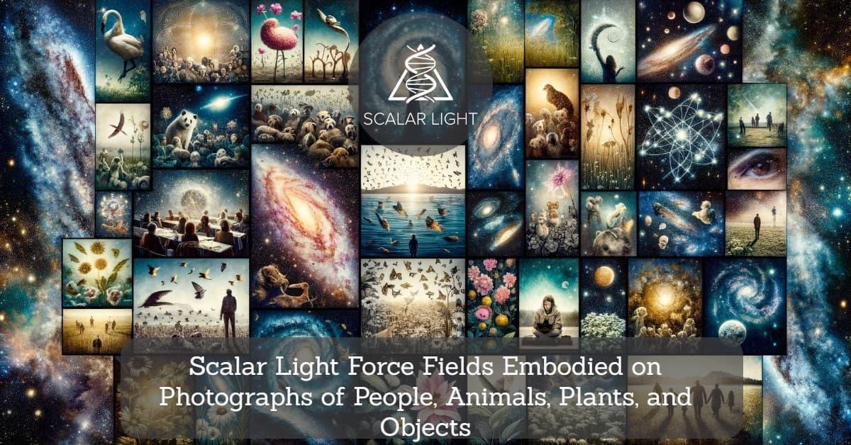 Scalar Light Force Fields Embodied on Photographs of People, Animals, Plants, and Objects