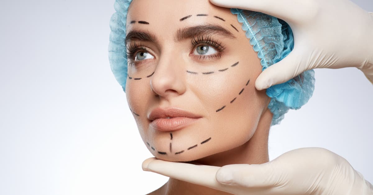 woman getting ready for plastic surgery