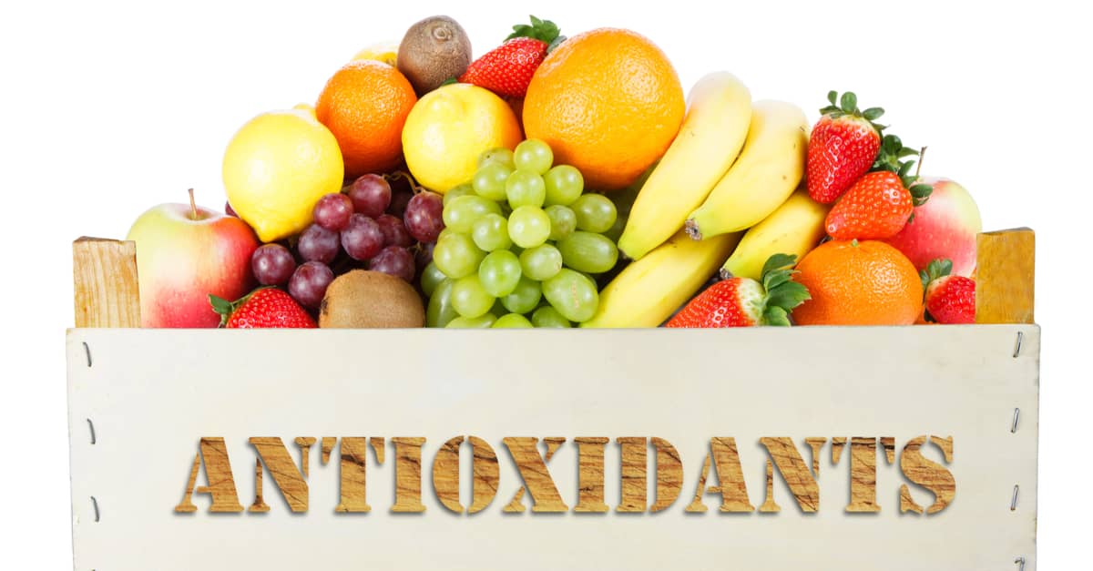 a box full of antioxidant rich fruits