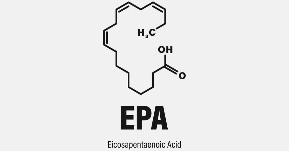 Eicosapentaenoic acid (EPA) molecule