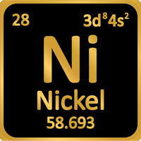 Periodic table element nickel icon