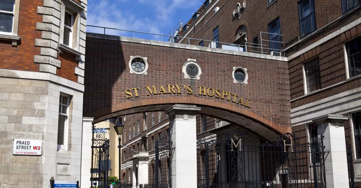 St. Mary's Hospital Medical School in Paddington, London