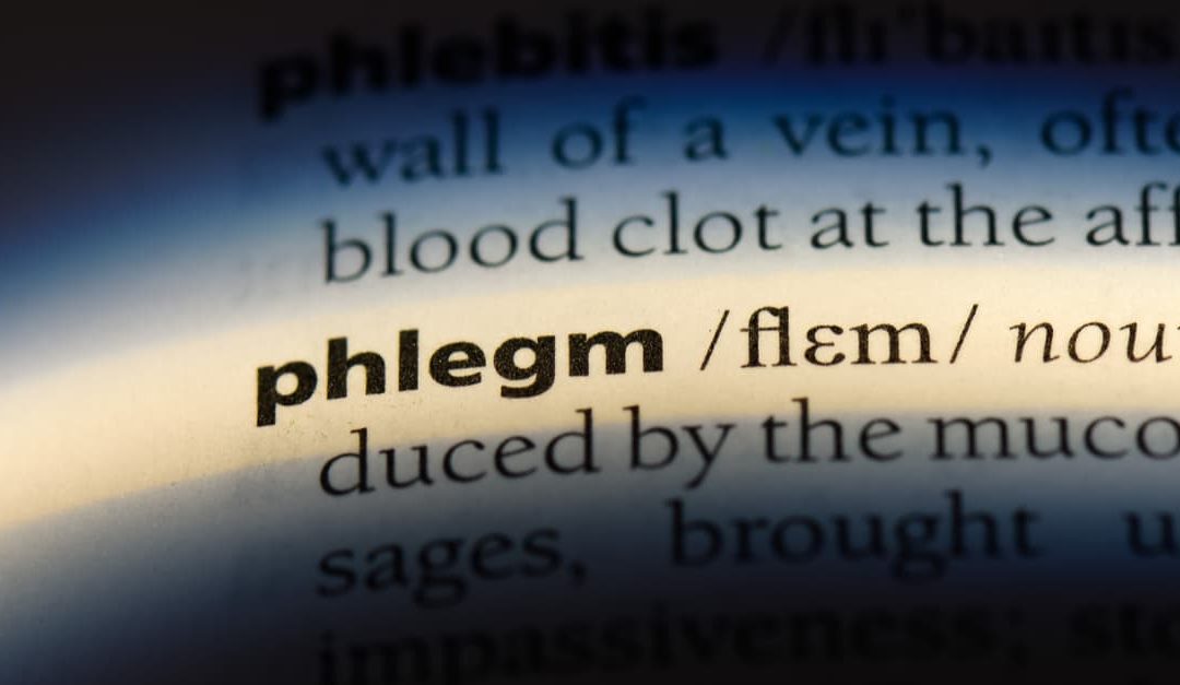 The word Phlegm shown as if in dictionary