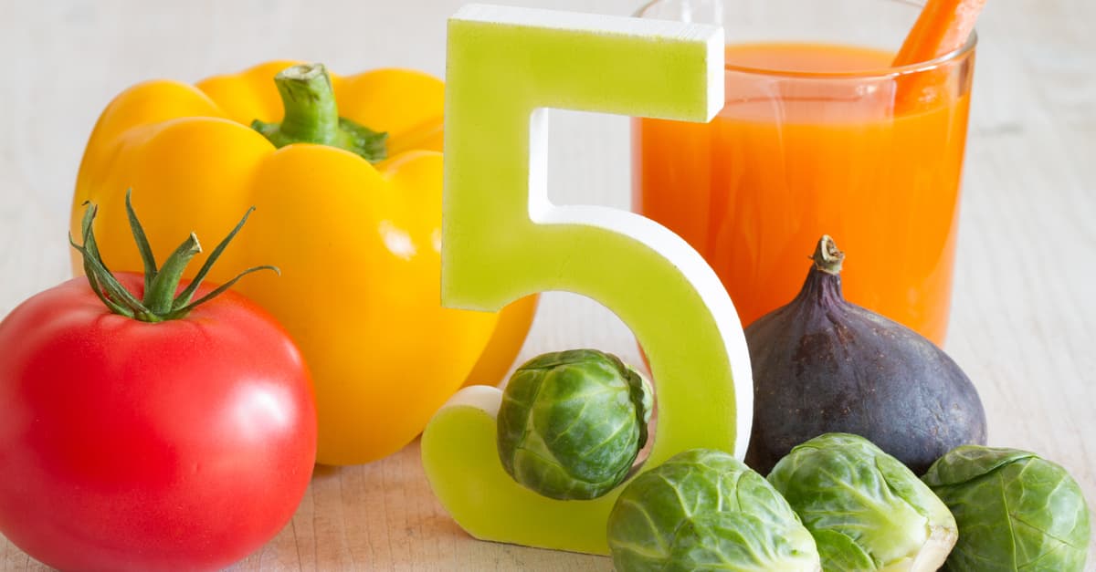 Five portions of fruit and veg a day are needed to ensure the correct intake of phytonutrients.