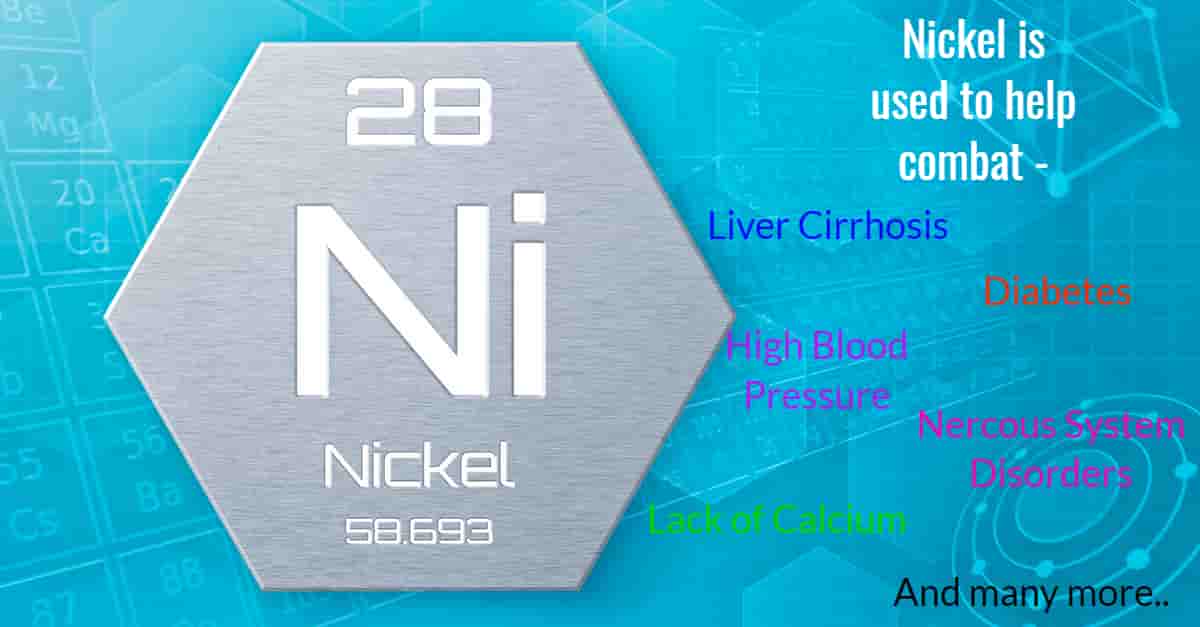 Nickel helps to combat some health problems