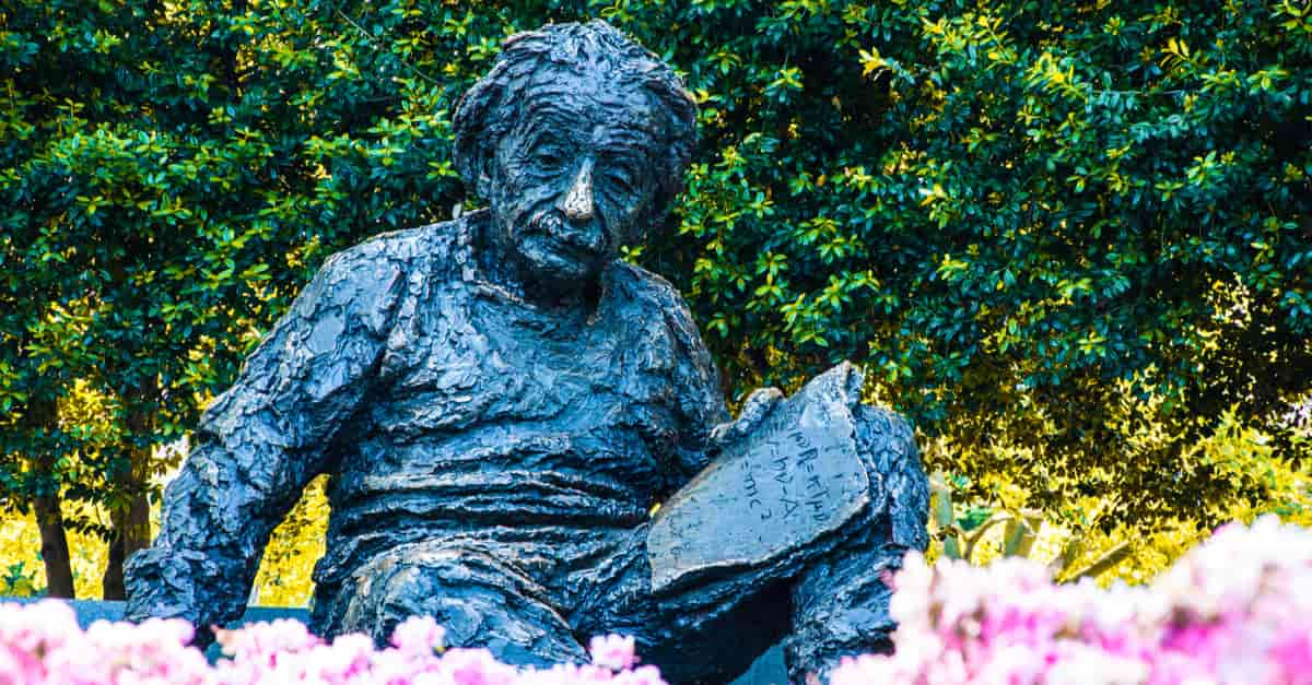 Albert Einstein Memorial in at the National Academy of Sciences in Washington DC, USA