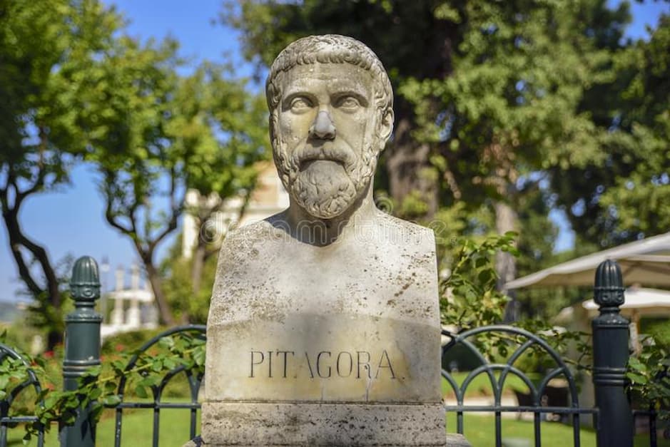 Sculptural representation of Pythagoras of Samos
