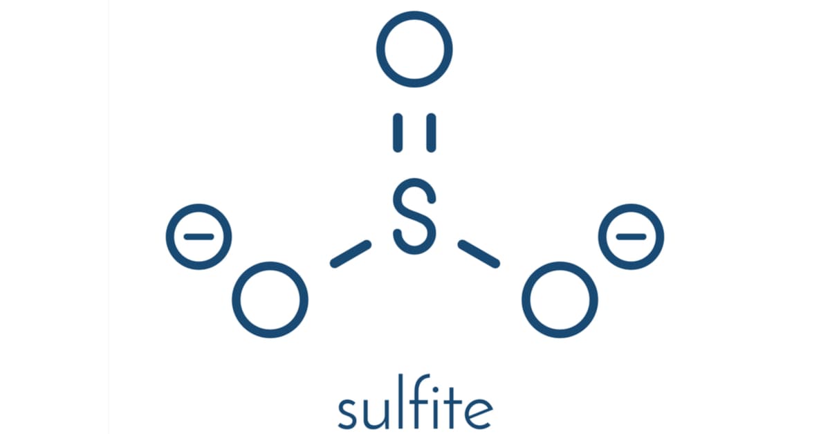 The chemical structure of sulfite