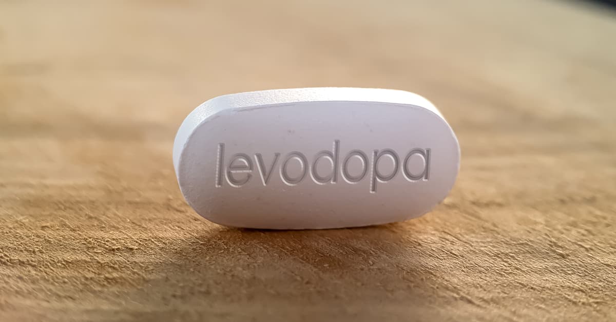 L-Dopa or Levodopa pill dopamine precursor used to treat Parkinson's disease