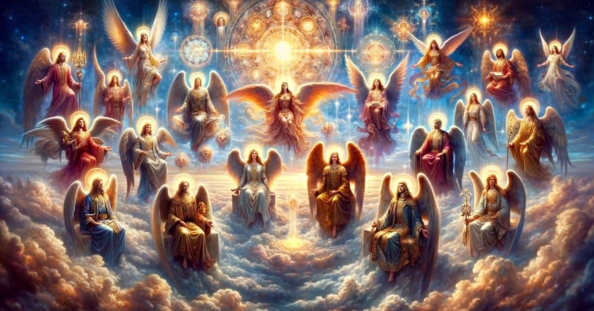 The 9 choirs of Angels in Heaven